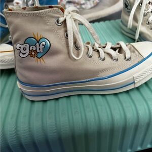 Golf Wang Cream High-Top Sneakers